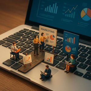 قائد فريق يشرح خطة عمل أمام فريقه